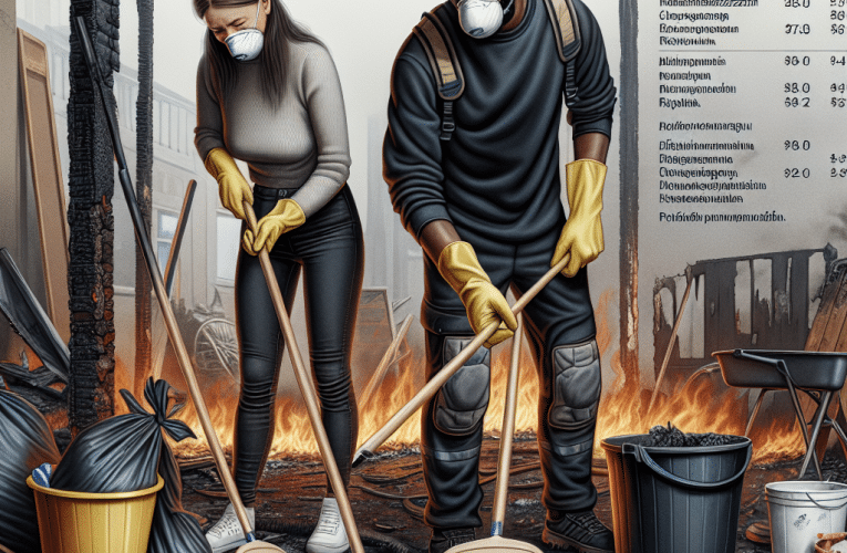 Sprzątanie po pożarze – cennik i porady jak oszacować koszty usług czyszczenia