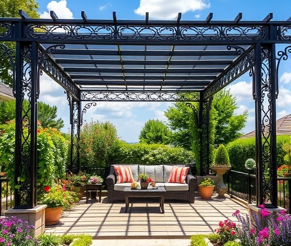 Jak wybrać idealną pergolę tarasową metalową do swojego ogrodu?