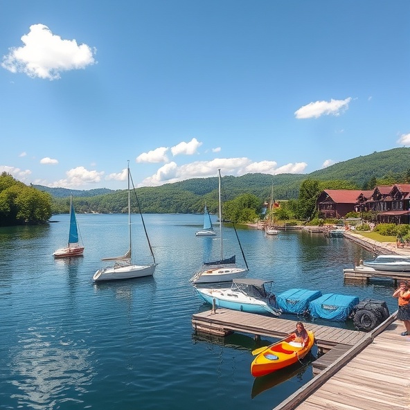 port przy hotelu na mazurach