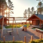 domki z placem zabaw mazury