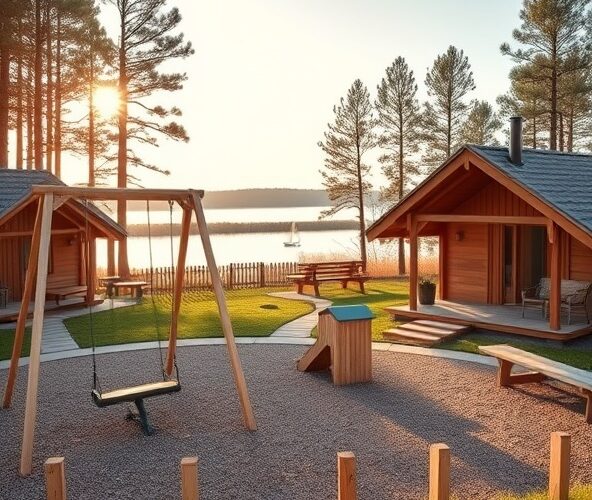 Jakie normy musi spełniać plac zabaw przy domkach na Mazurach?