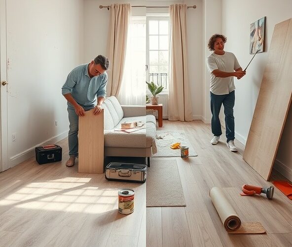 Jaką szybką i tanią renowację podłogi wybrać w mieszkaniu na wynajem?