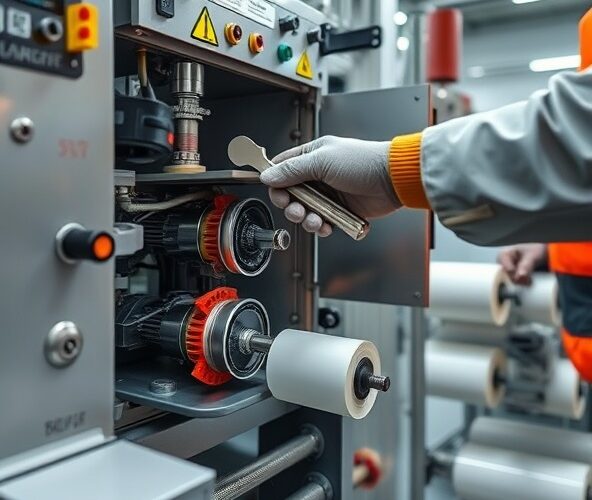 Jak skrócić wymianę rolek w maszynach do pakowania w rękaw foliowy?