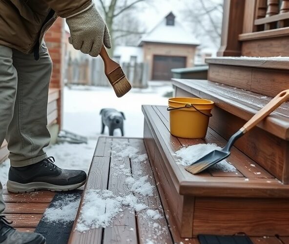 Jak zabezpieczyć schody zewnętrzne drewniane w Warszawie przed solą?