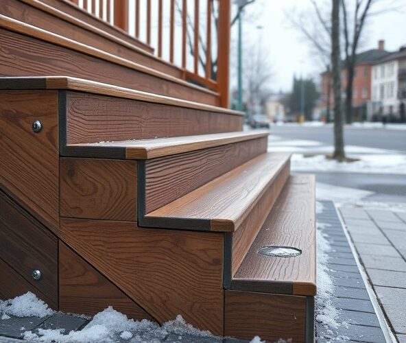 Jak wybrać schody zewnętrzne drewniane w Warszawie odporne na sól i smog?