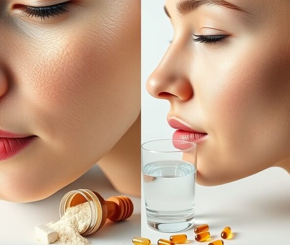 Czy kolagen peptydowy w suplementach na skórę nawilży cerę po 8 tyg?